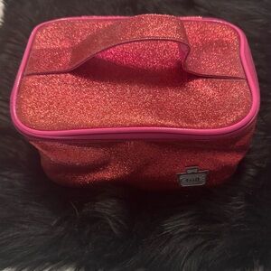 Caboodles Pink Glitter Nail Polish Storage Bag